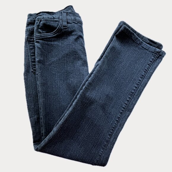 NYDJ Jeans Lift Tuck Mid-Rise Straight Leg Dark Wash Jeans Wms Sz 6/ 28"x29" EUC - Picture 2 of 8